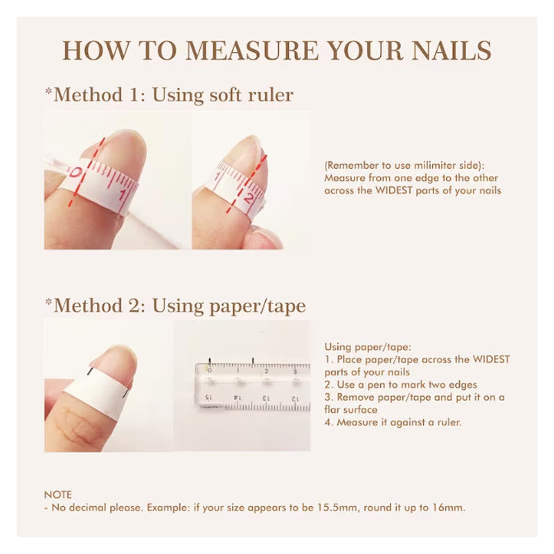 A51 Elegant Short Coffin Press on Nails for Women+Application Kit